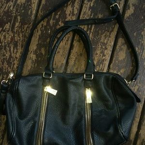 Olivia & Joy Black Leather Purse